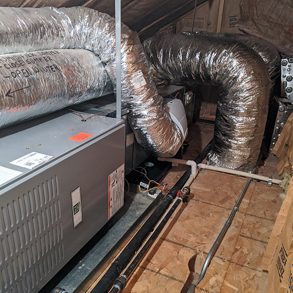 Attic Furnace and A/C Install
