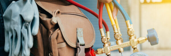 repair tools on AC unit