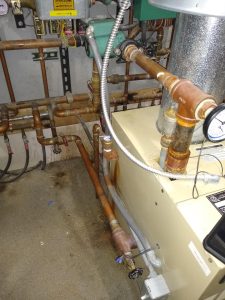 Close up on Boiler pipes