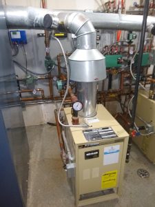 Newly installed boiler