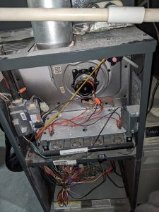 Newly cleaned furnace